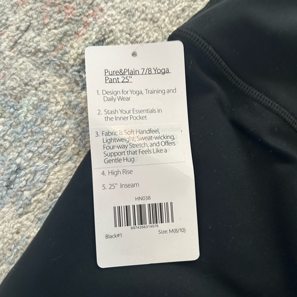 Heyday Size Medium black plain and pure leggings